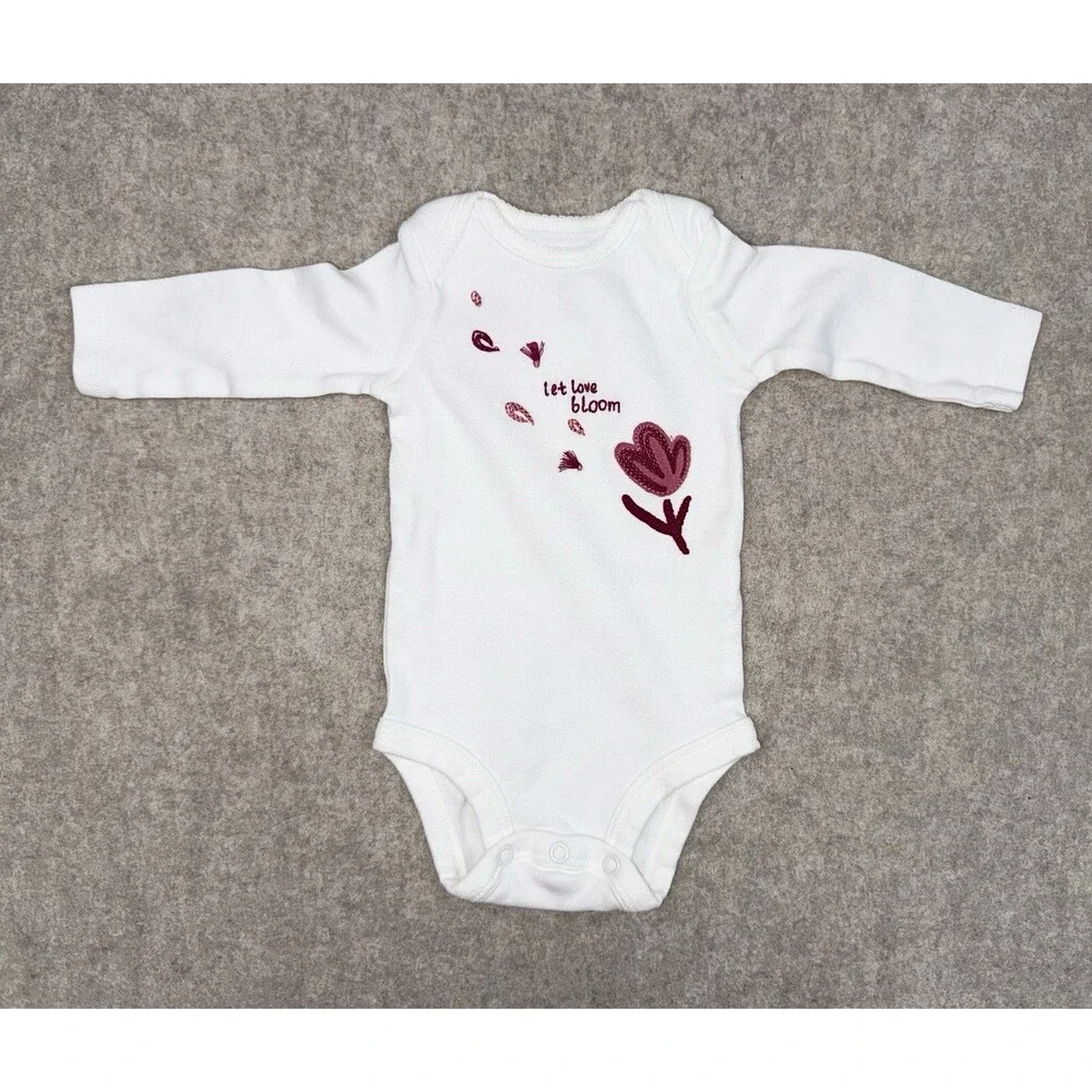 Carters Baby Girl 3 Month 3-piece Set, Pants And Shirts Pink/White NWT